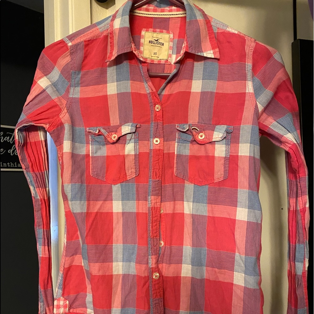 Hollister plaid shirt